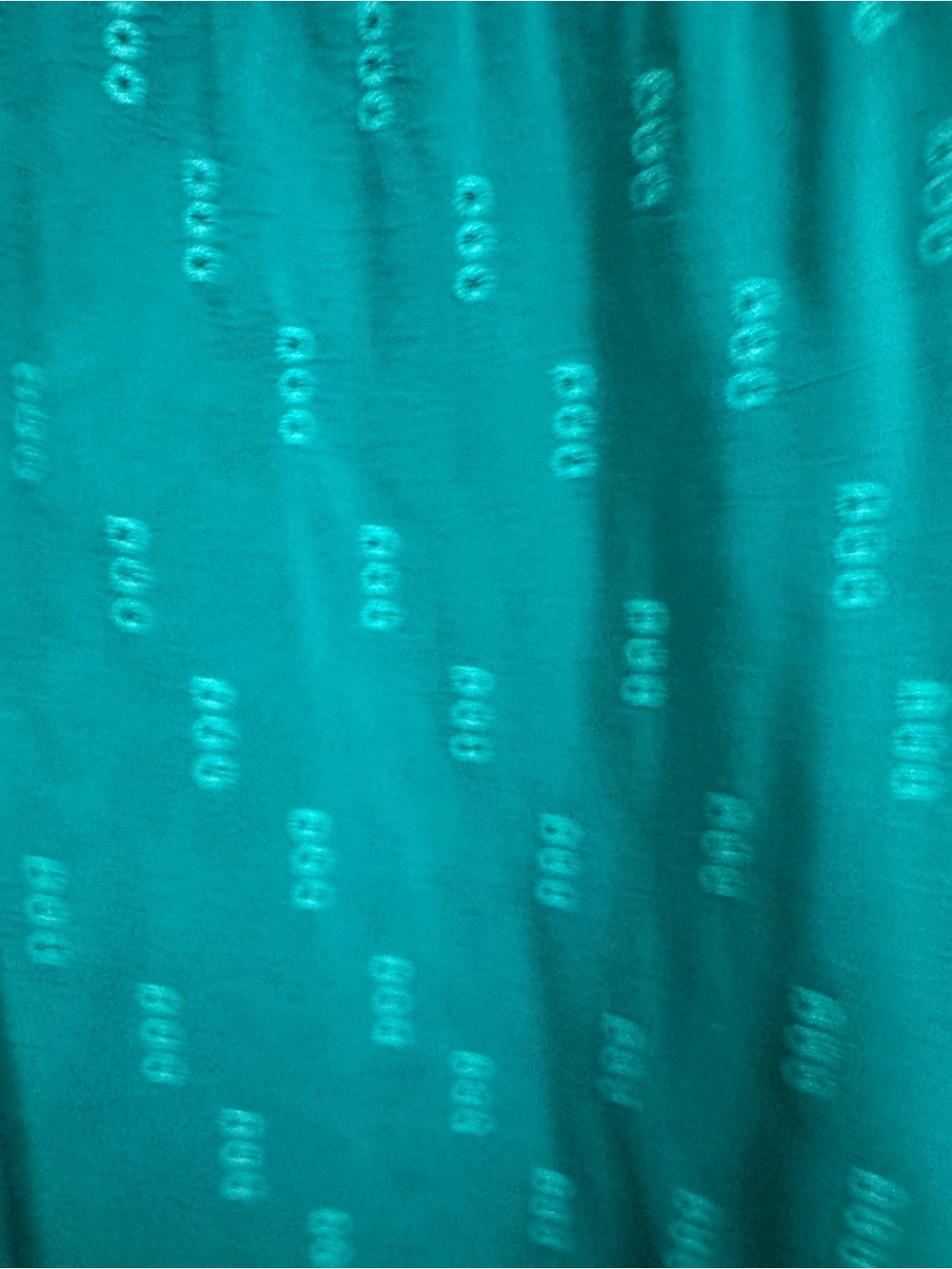 Johnny Was Teal Embroidered Floral Tunic - Picture 4 of 5